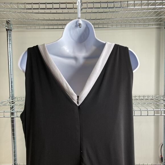 Lauren Ralph Lauren Black Wide‎ Leg Jumpsuit Size 1X Flowy Boho Retro Vibes - Picture 11 of 13